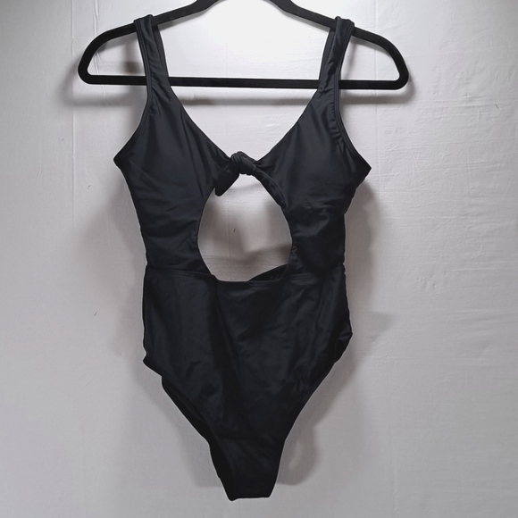 Relleciga small one piece with cutouts. Black. NWT. - Picture 2 of 7